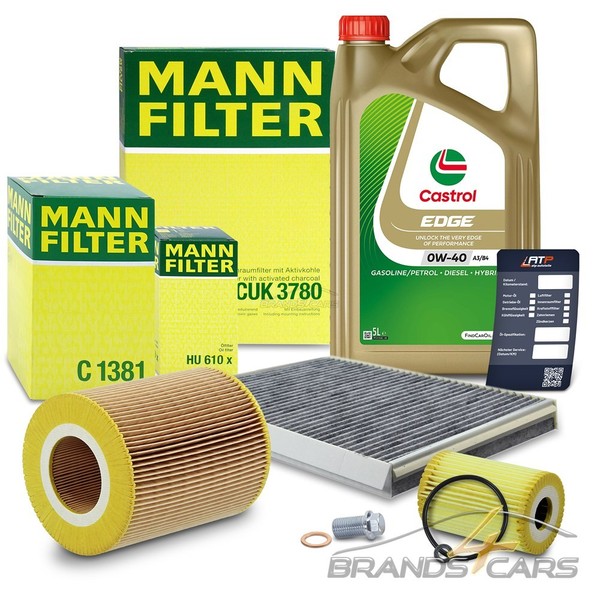 Mann Inspektionspaket FÜR Mercedes A-KLASSE W168 140 160 190 210 Vaneo 1.6 1.9-image