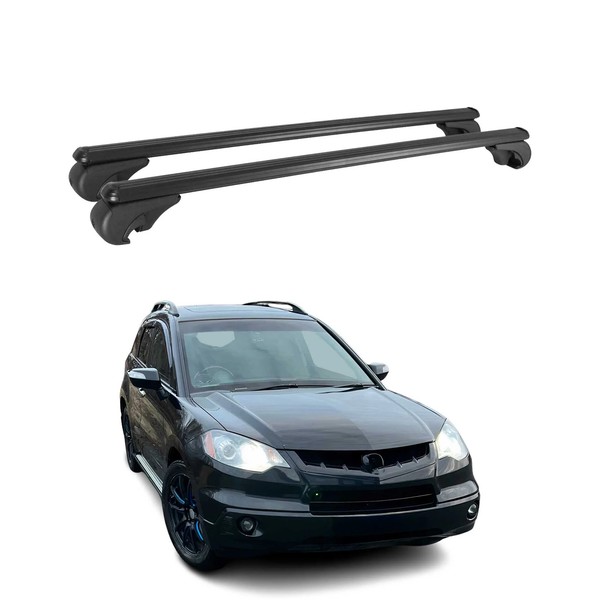 DachträGer GrundtäGer FüR Acura RDX I II 2007-2018 75Kg Aluminium Schwarz 2 Tlg-image