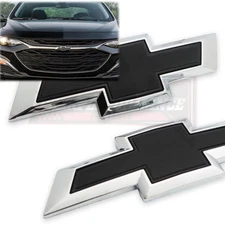 Front Grille&Rear Black Bowtie Emblem For Malibu 2016-2018 Bumper Liftgate Badge