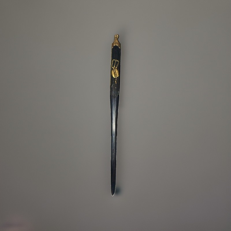 authentic 19th-century Hairpin wari-kōgai signed by Tsuguhiro