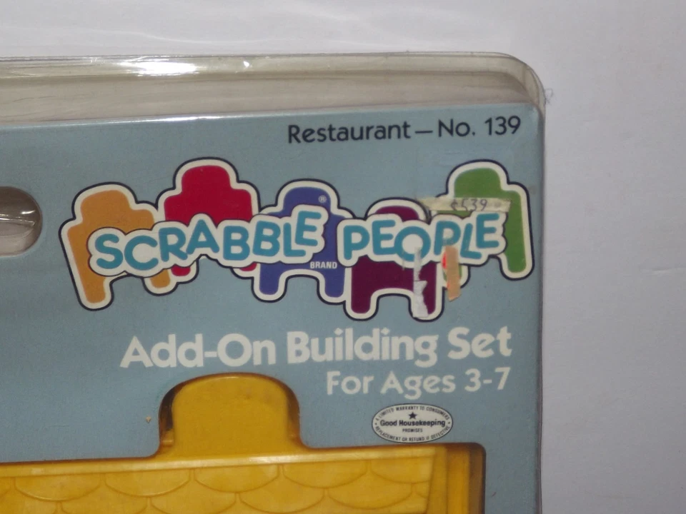 Vintage Scrabble People Restaraunt Play Set Add-On Building #139 New - Image 4 of 4
