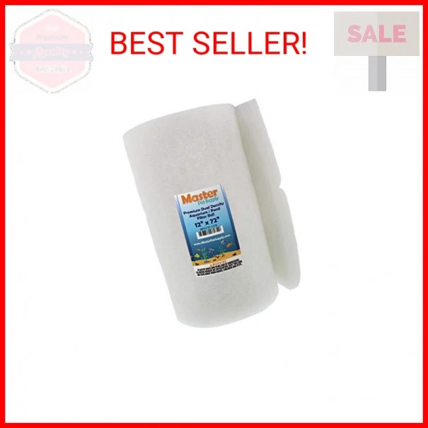 Rollo de almohadilla de filtro de acuario Master Pet Supply Premium de doble densidad, cortado para adaptarse a 12"  Foto 2 de 2