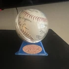 Houston Astros Team Signed Baseball 1986 Original Autographed Ball