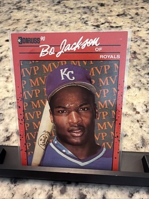 rare bo jackson cards !! error card EX/NM BO JACKSON 1989 Rare ERROR