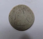 USA 1861 Silver Seated Liberty 25 Cents Quarter 1861 Civil War