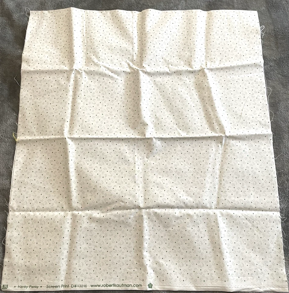 Robert Kaufman Hanky Panky Screen Print Cotton Fabric D 13216 19 In x 42 In Wide - Image 2 of 4