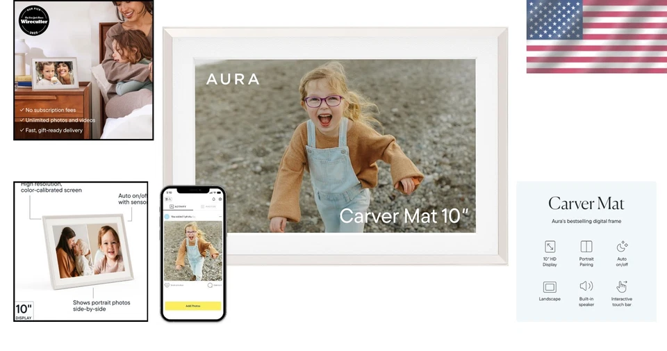 Stylish 10.1" Digital Photo Frame with Free Unlimited Storage - Perfect Gift - Image 2 of 4