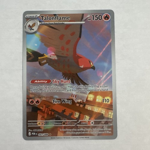Talonflame 91/88 Illustration Rare Holo Card - Pokemon Perfect Order