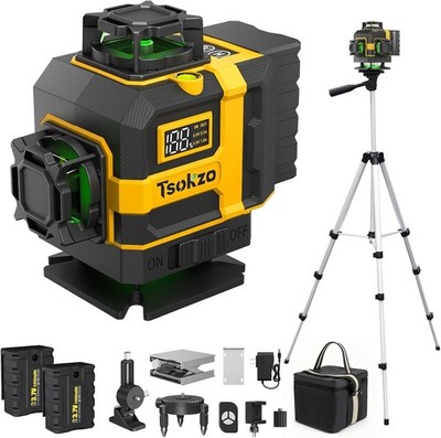 16 Lines Laser Level 360 with Tripod 4D Green Self Leveling