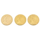 1913-1928 $2.50 Indian Head Quarter Eagle U.S. Gold Coins Lot of 3 NR #C739-8