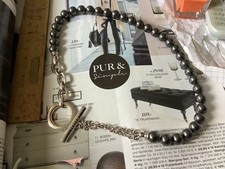 JOOP Joop! Kette Collier Perlen gebraucht 925 Silber Echt Halskette