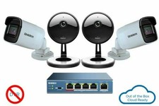 Uniden UC4202 4-Camera 1080p Indoor/Outdoor Security Cloud System with 5-Port Po