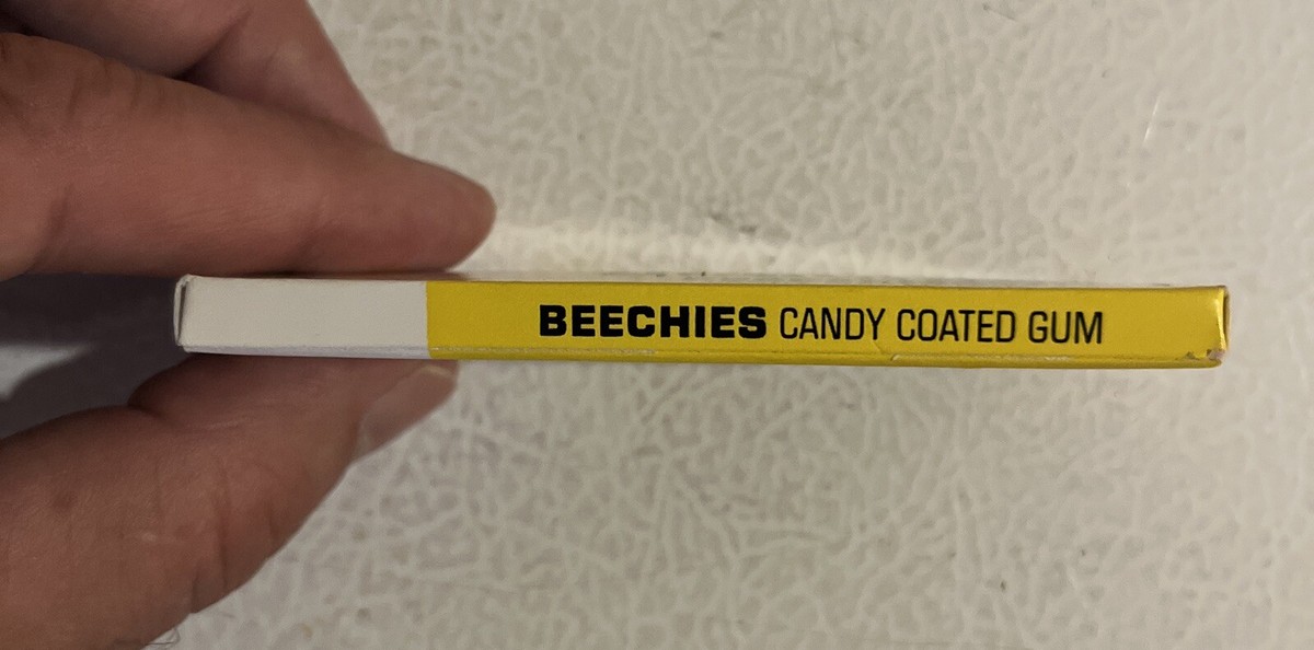 Vintage 1970-80's Beech-Nut Beechies Coated Gum Pack Box NOS Full