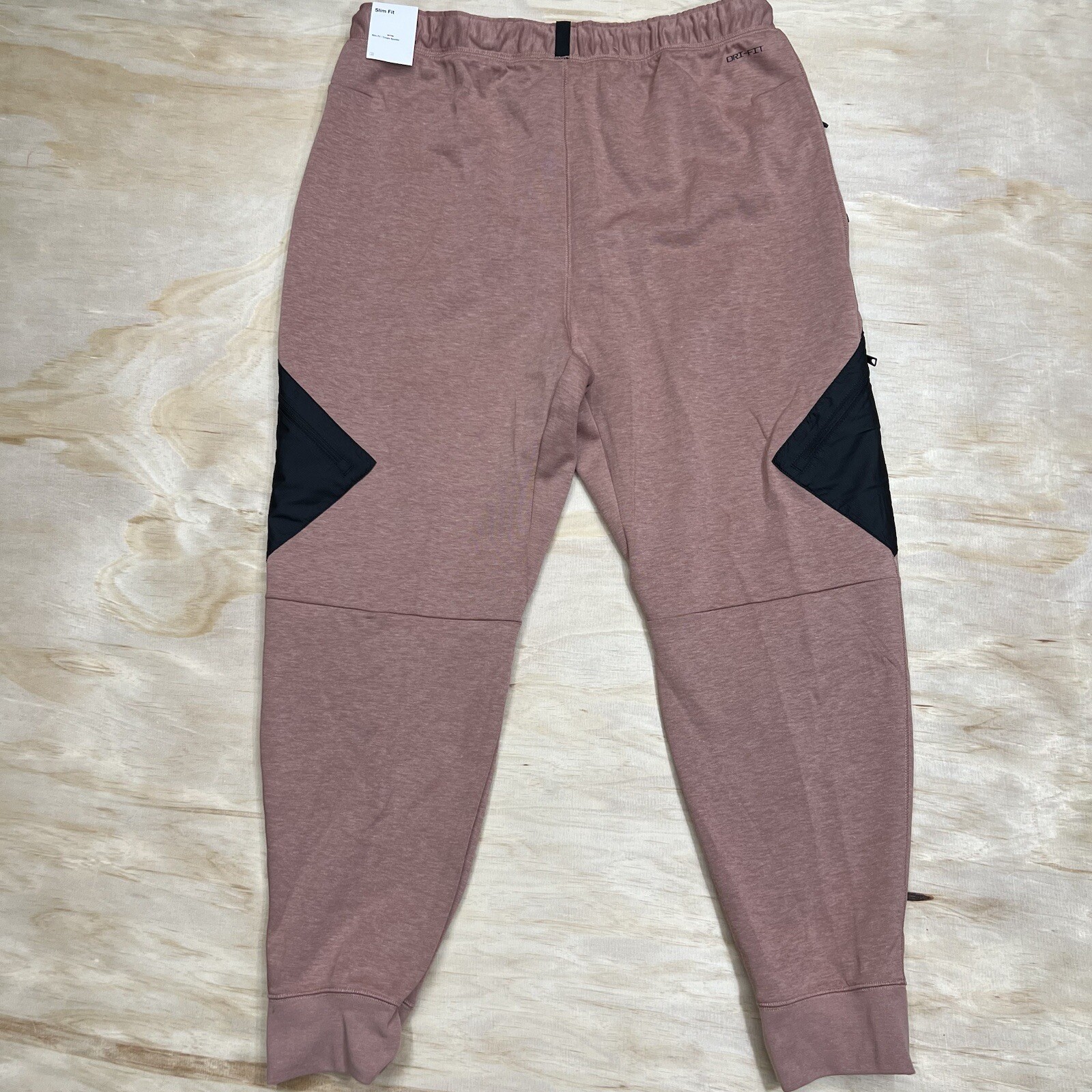 NEW XL Jordan Dri Fit Statement Fleece Track Pants SLIM Fit Men Coral DJ0873-668 thumbnail 2