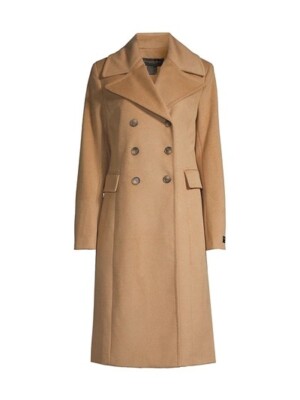 Donna Karan New York Double-breasted Cashmere Blend Coat Donna Karan New York Double-breasted Cashmere Blend Coat