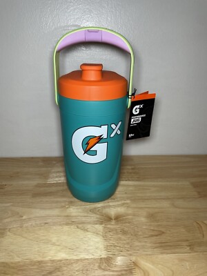 Brand New Gatorade Gx Performance Jug 64 oz Multi Color W/ Fence