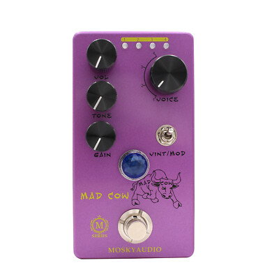 New Guitar Bass Pedal Distortion Effect Pedal Amp 4 Mode with True Bypass
