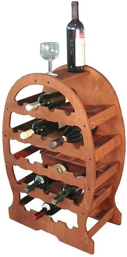 CANTINETTA A BOTTE PORTABOTTIGLIE IN LEGNO VINO 23 POSTI SOLIDA E ROBUSTA  - Foto 1 di 1