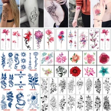 Temporary Tattoos Body Arm Tattoo Sticker Flower Fake Tattoos Waterproof