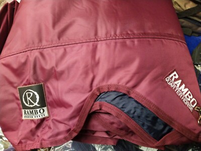 Horseware Rambo QUARTER HORSE Turnout Lite, 0 Gr, 80 inches = ca 150 cm, rot