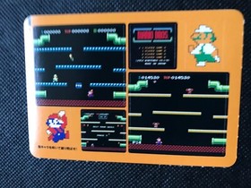 Mario Bros Famicom History Book Sealdass Sticker Japanese NINTENDO Very Rare