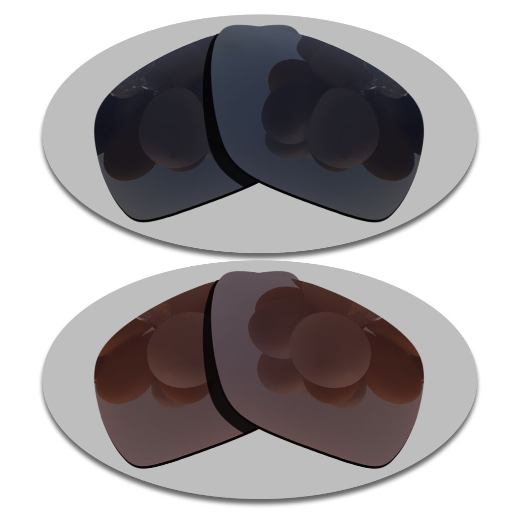 Black&Brown Polarized Lenses Replacement For-Oakley Dispatch 1