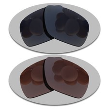 Black Brown Polarized Lenses Replacement For-Oakley Dispatch 1