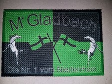  M'Gladbach Aufnäher Patch  Die Nr.1 vom Niederrhein Gladbach Nordkurve   9x6cm