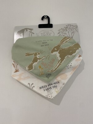 Guess How Much I Love You Baby Lätzchen Bandana 2er Pack Neu