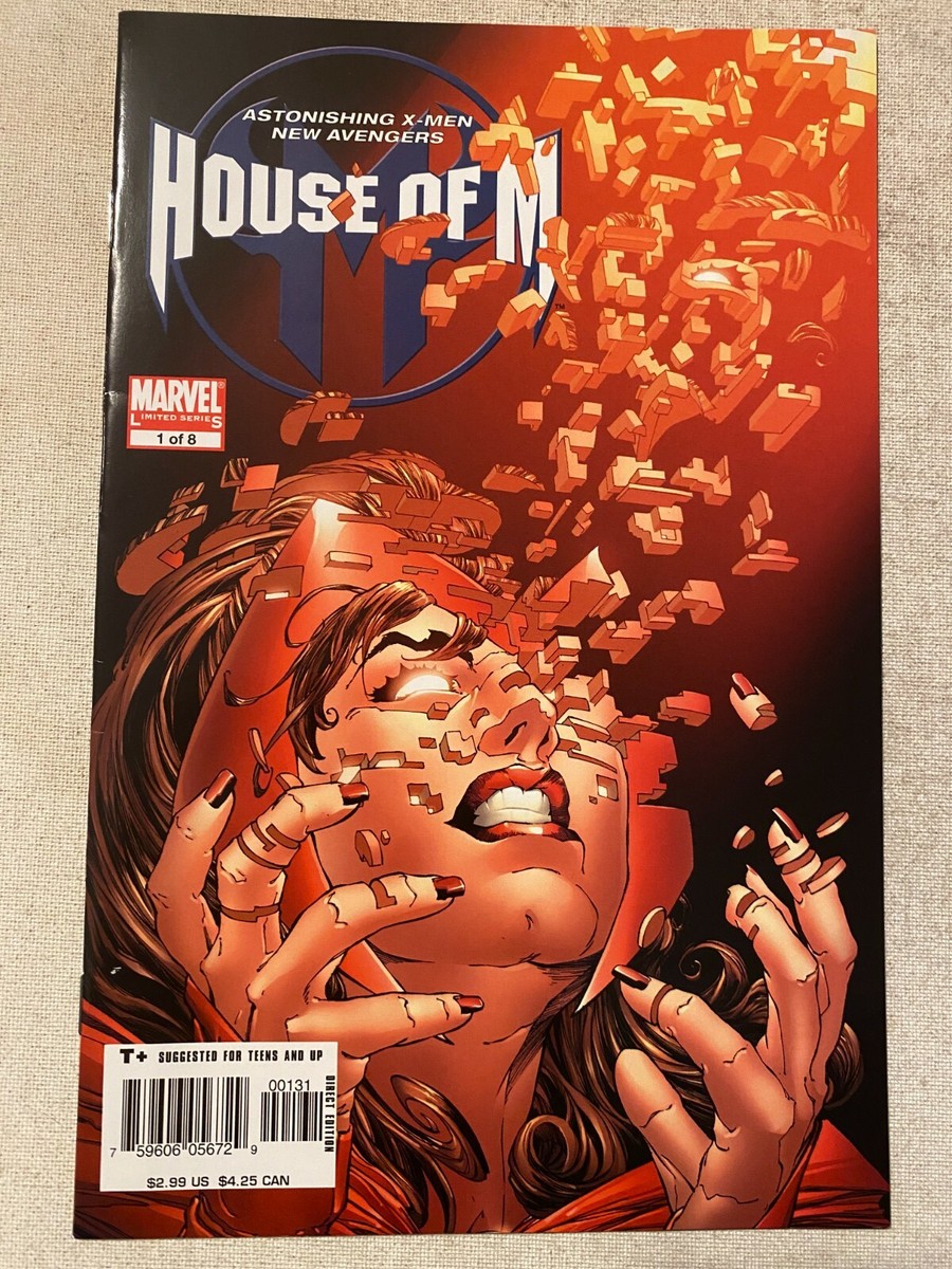 HOUSE OF M #1 VF/NM 9.0 JOE QUESADA VARIANT COVER ART | eBay