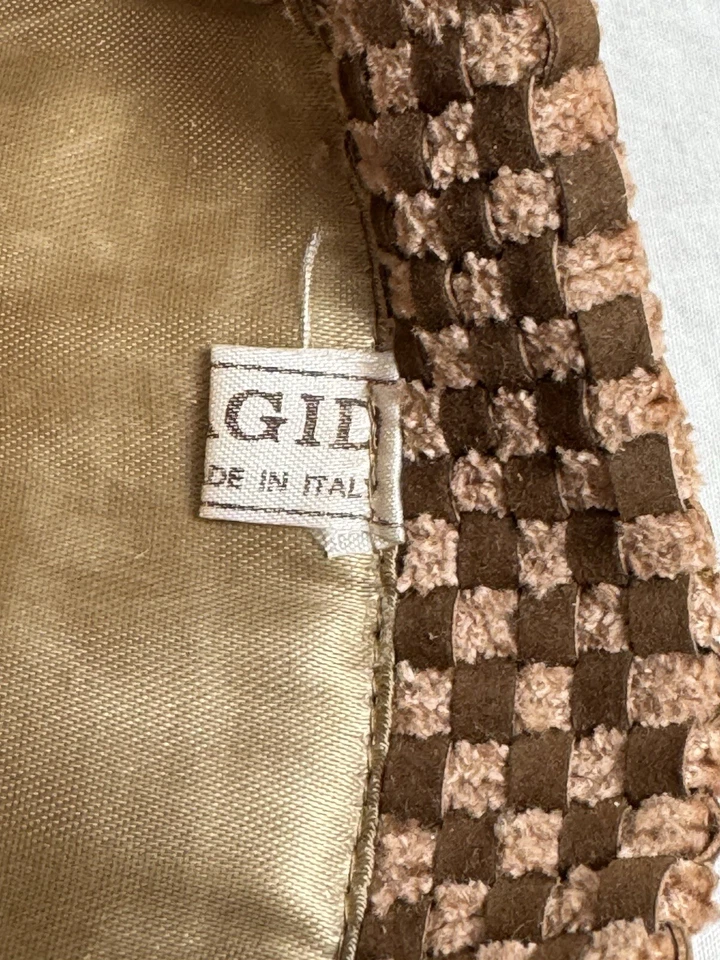 Bolso sin asas de maquillaje Magid vintage estilo años 70/80 azul claro hecho en Italia Foto 4 de 4