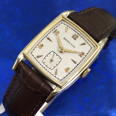 Exquisite Vintage 1951 Man s HAMILTON DUNHAM Manual Winding Serviced & WARRANTY