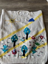 NOS Child's Handmaid Peruvian Arpillera Sweater