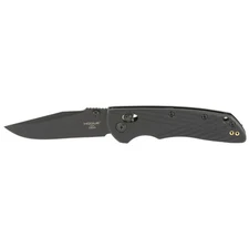 Hogue  Deka® Folder 3.25" Clip Point Blade - Black Cerakote Black Polymer 24376