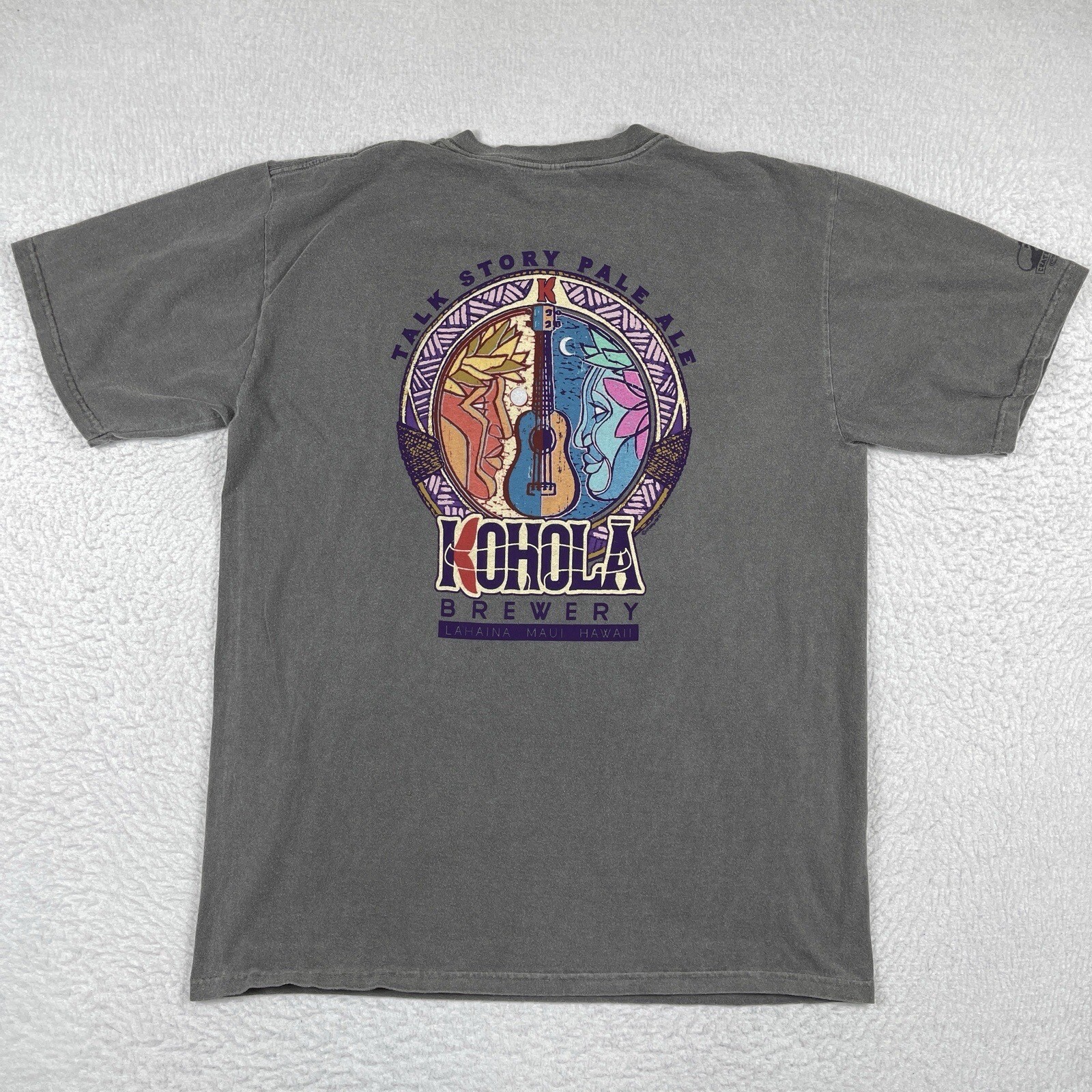 Kohola Brewery Shirt Mens Large Crazy Shirts Crater Dyed Hawaii Maui