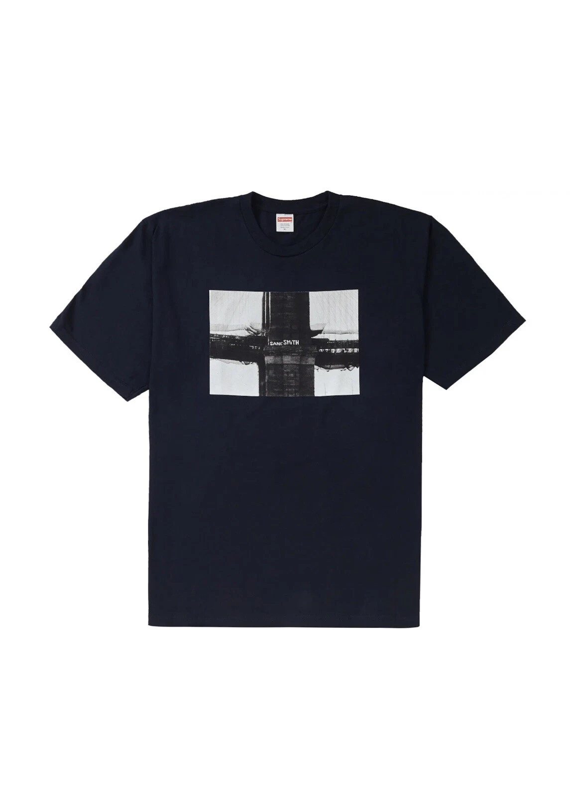 Tee shirt Supreme Bridge bleu marine FW19 taille L authentique rare hype neuf
