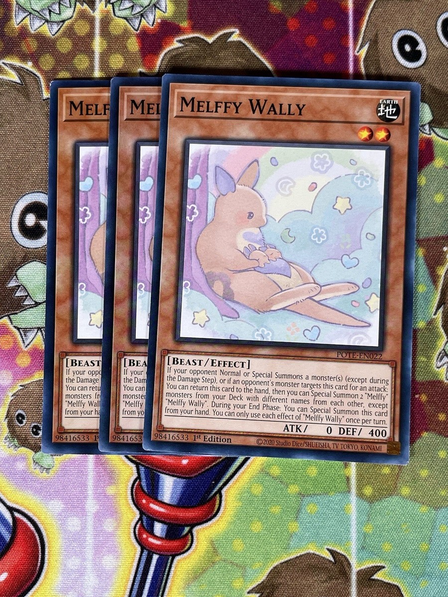Yugioh Melffy Wally POTE-EN022 1st Edition Playset | eBay