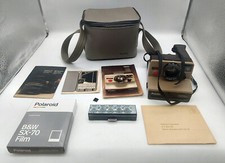 Polaroid SX-70 Pronto Land Camera with Accesories Lot Tested/As-Is 