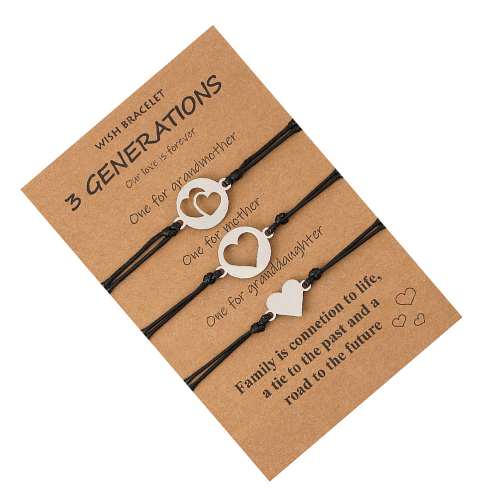 Heart Bracelet Suit Mother Mothers Day Bracelets Mom and Daughter