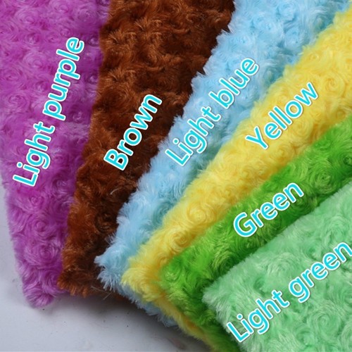 Floral Flower Fluffy Fabric Rose Faux Fur Material Upholstery Craft 100*160CM - Picture 4 of 22