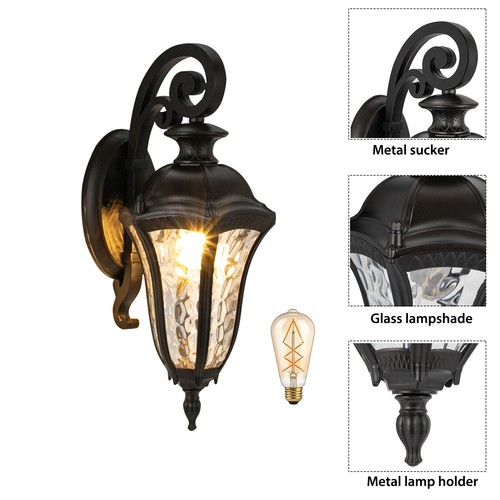 Retro Wall Lamp Vintage Rustic Lamp Outdoor Wall Light Patio Doorway Garden USA - Picture 4 of 18