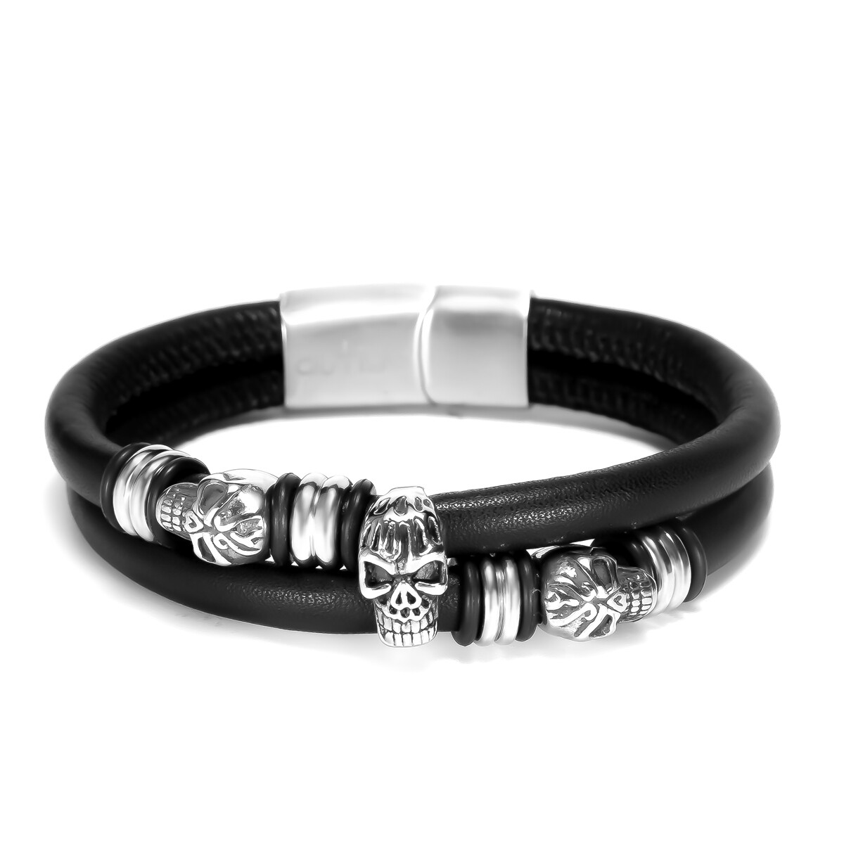 Эхтледер-Нарукавная повязка с черепом Тотенкопфа Риндследер Шварц Эдельшталь Херрен Деймен 6690₽