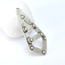 Hammered Charms, Boho Pendant, Rustic Charm, 56x23mm G36449