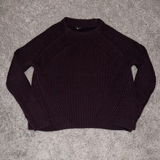 Athleta Sweater Womens Small Rockland Ribbed Mock Neck 352970 Purple