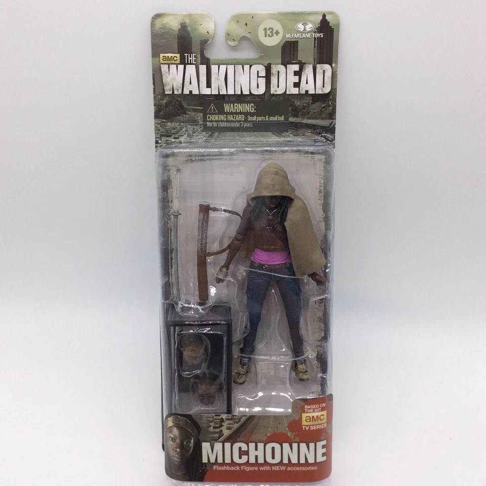 Figura de acción Michonne AMC The Walking Dead serie 6 Flashback McFarlane Toys Foto 2 de 4