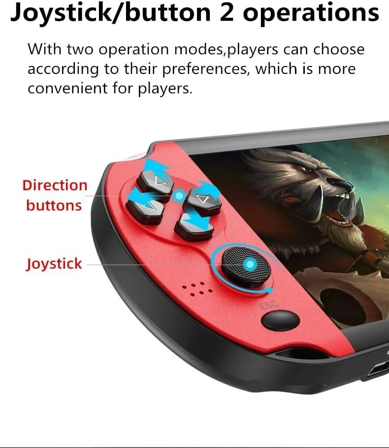 Console Portatile Retro 4,3": 3000 Giochi, 10 Emulatori, Salvataggio & Uscita AV - Immagine 2 di 4