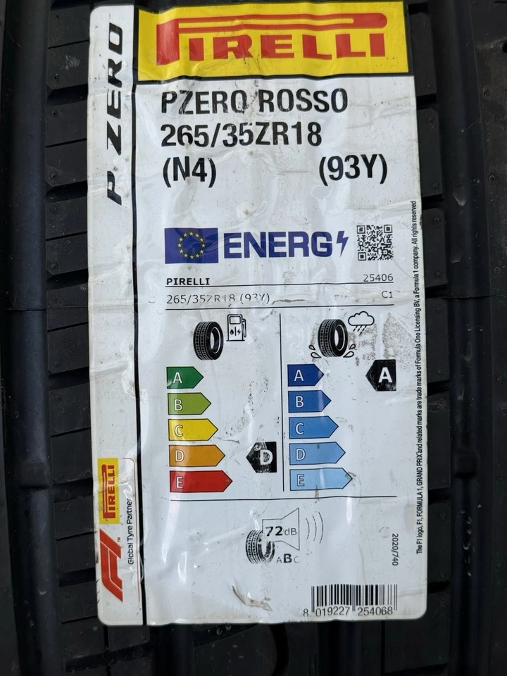 2x Pirelli Sommerreifen Reifen P-Zero Rosso N4 Porsche UHP 265/35 ZR18 93Y DOT21 - Bild 3 von 3