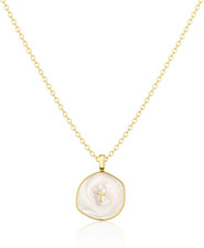 14K Gold Plated Dainty Cross Necklace for Women - Elegant Jewelry Piece