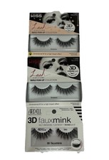 KISS Lash Couture Triple Push-Up Lashes Brasierre x2  Ardell 3D Faux Mink 860