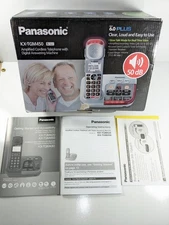 Panasonic 6.0 KX-TGM450S Amplified Cordless Phone Digital Answering Machine NEW